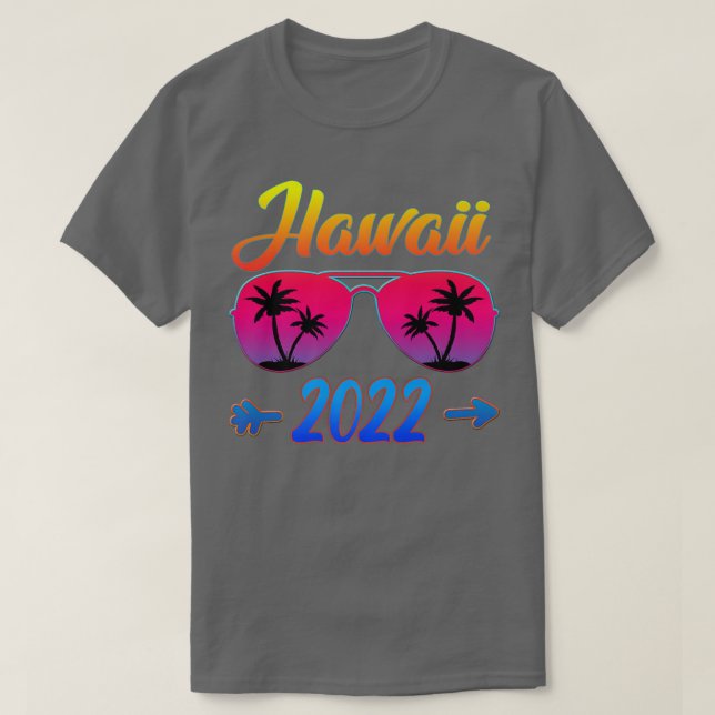 Hawaii 2022 Hawaiian Beach Cool Glasses Vacation M T-Shirt (Design vorne)