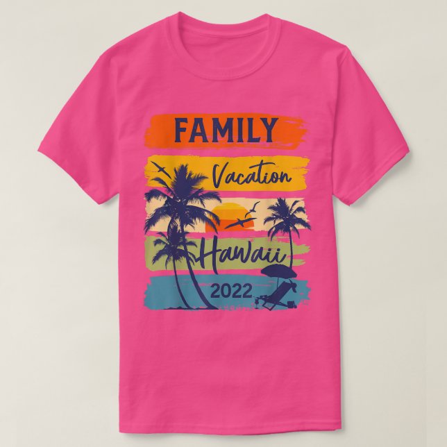 Hawaii 2022 HawaiianFamily Vacation Matching Group T-Shirt (Design vorne)