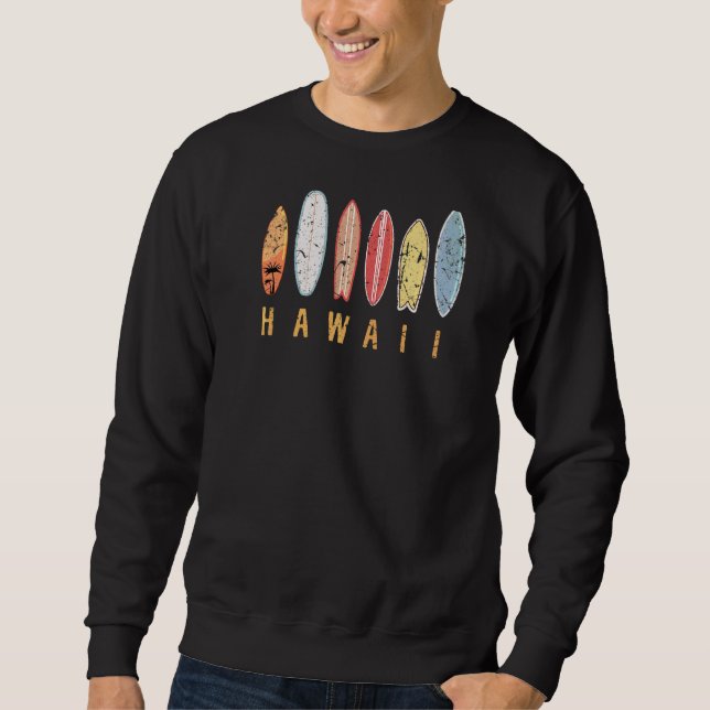 Hawaii 808 Staat Oahu Waikiki Maui Kona Kauai Hawa Sweatshirt (Vorderseite)