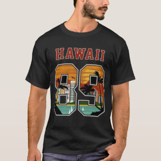 Hawaii 89 Retro Sunset T-Shirt