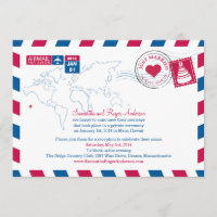 Hawaii Air Mail Post Hochzeitsempfang