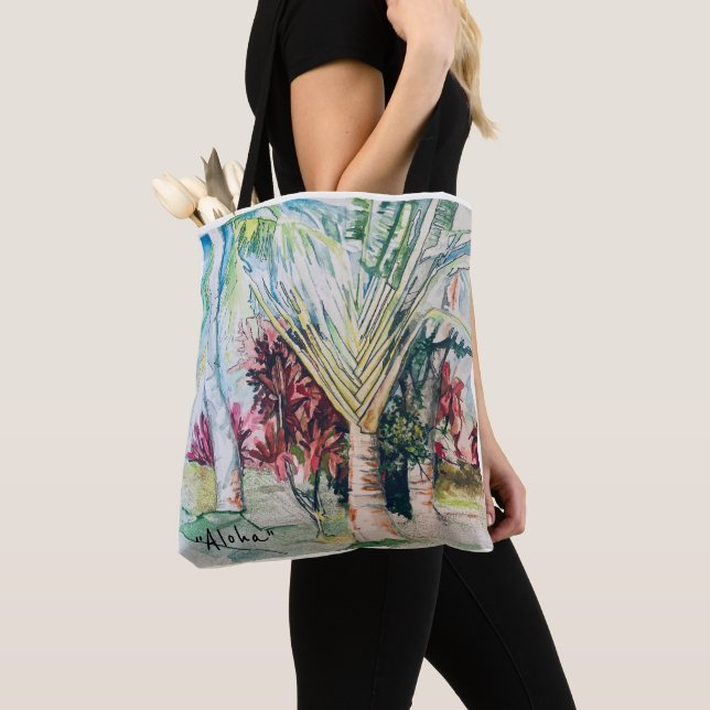 Hawaii "Aloha" All-Over-Print-Tasche, Schulter-Tas (Von Nahem)