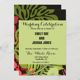 Hawaii Aloha Blume Art Print Einladung