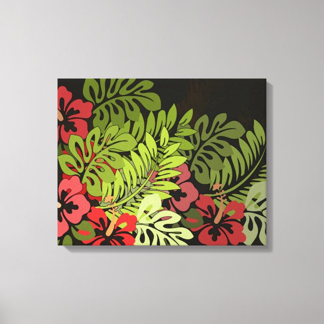Hawaii Aloha Blume Art Print Leinwanddruck (Vorderseite)