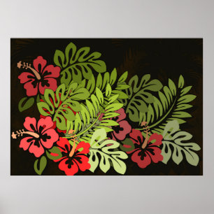Hawaii Aloha Blume Art Print Poster