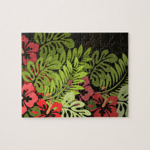Hawaii Aloha Blume Art Print Puzzle