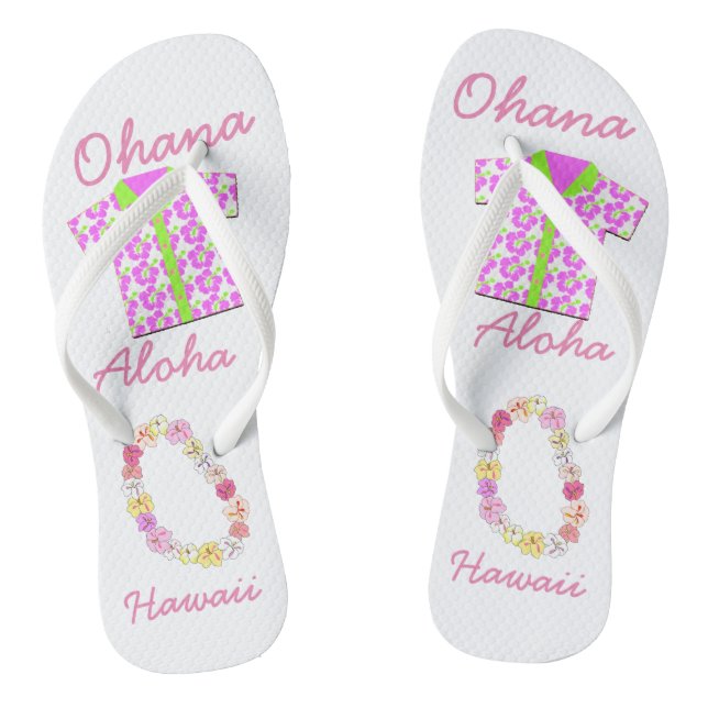 Hawaii Aloha Collection - Ladys Flip Flops (Fußbett)