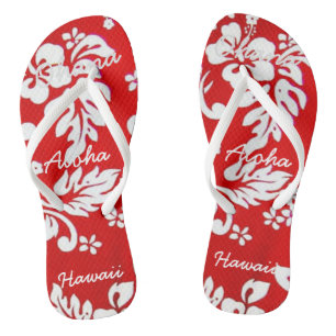 Hawaii Aloha Collection - Ladys Flip Flops