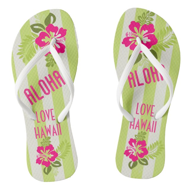 Hawaii Aloha Collection - Ladys Flip Flops (Fußbett)