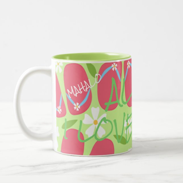Hawaii Aloha Collection- Zweifarbige Tasse (Links)