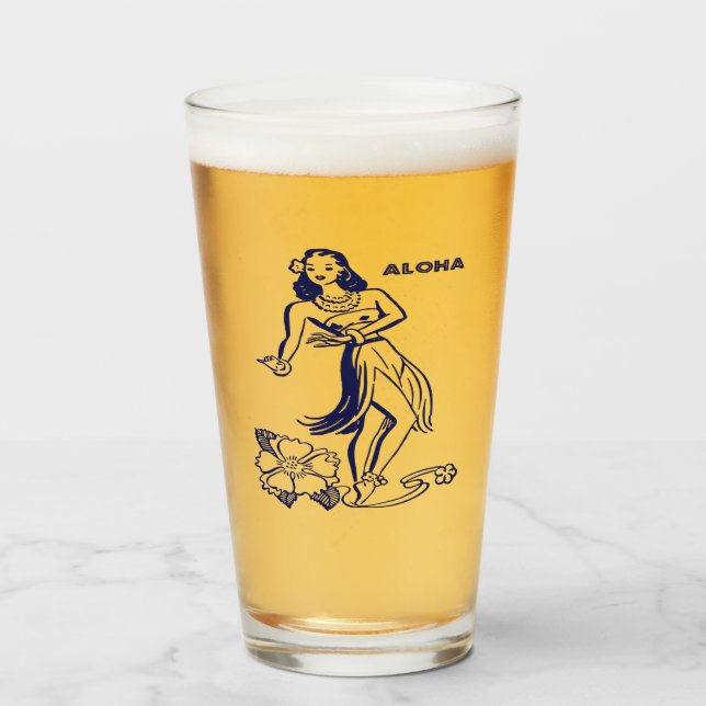Hawaii Aloha Glas (Vorne (Gefüllt))