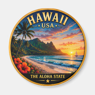 Hawaii Aloha Insel Küstenstolz Magnet