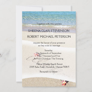 Hawaii Aloha Plumeria Blume Beach Wedites Invites Einladung