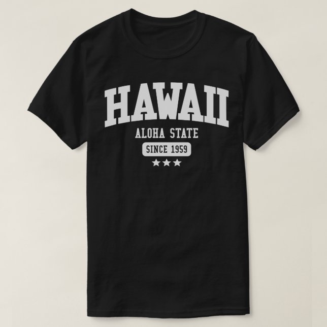 Hawaii Aloha Staat White T-Shirt (Design vorne)