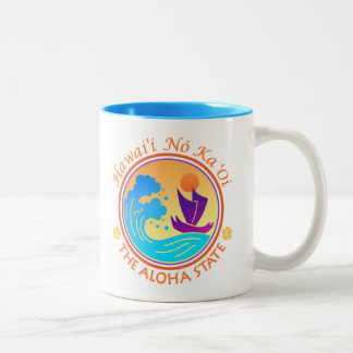Hawaii Aloha Staat Zweifarbige Tasse