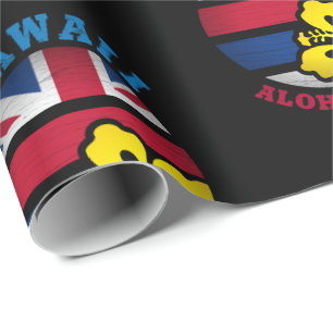 HAWAII ALOHA STAATSFLOGGEN GESCHENKPAPIER