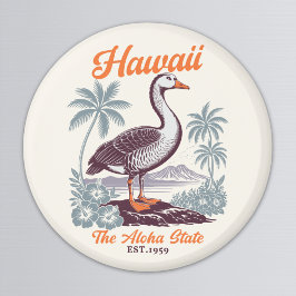 Hawaii Aloha State Goose Graphic  Magnet