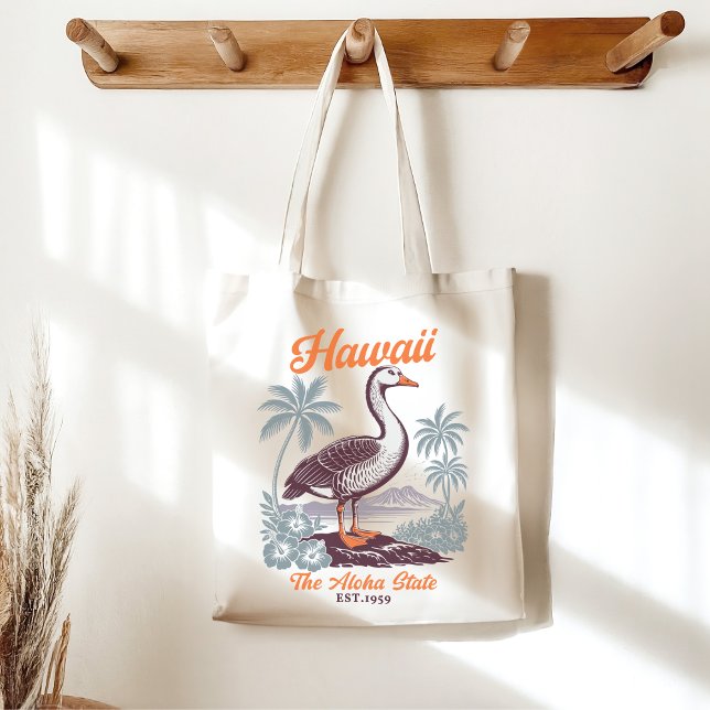 Hawaii Aloha State Tropical Goose Tote Bag Tragetasche (Von Creator hochgeladen)
