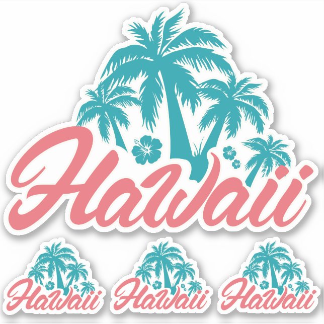 Hawaii Aufkleber (Vorderseite)