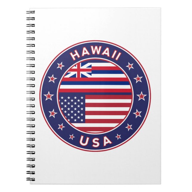 Hawaii Aufkleber, Hawaii, USA Notizblock (Vorderseite)