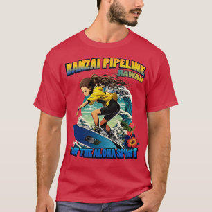 Hawaii banzai Pipeline Surfen 80804 TShirt