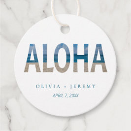 Hawaii Beach Foto Aloha Hochzeit in Urlaubsort Geschenkanhänger
