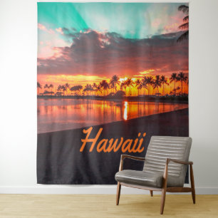 Hawaii Beach Hawaiianische Inseln Wandteppich
