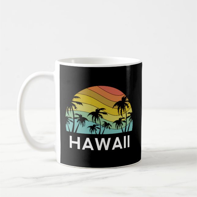 Hawaii Beach Maui Hawaiian Surf Big Island Party A Kaffeetasse (Links)