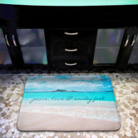 Hawaii Beach Peace Liebe Sandy Feet Script Quote