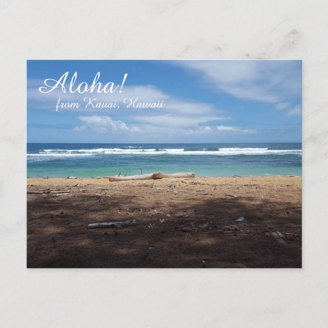 Hawaii Beach Postcard Postkarte (Vorderseite)