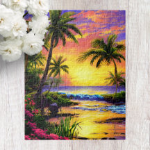 Hawaii Beach Scenery Jigsaw Puzzle