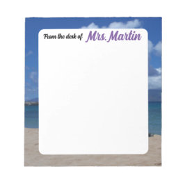 Hawaii Beach Teacher Notepad Notizblock