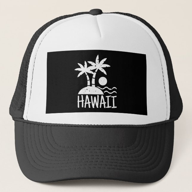 Hawaii Beach Truckerkappe (Vorderseite)