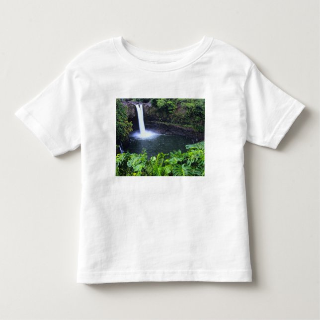 Hawaii, Big Island, Hilo, Rainbow Falls, Lush Kleinkind T-shirt (Vorderseite)