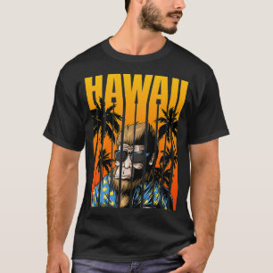 Hawaii Bigfoot Sonnenbrille Tropical Funny Hawaiia T-Shirt