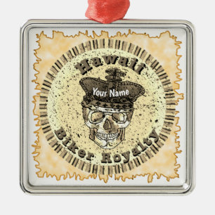 Hawaii Biker  Ornament Aus Metall