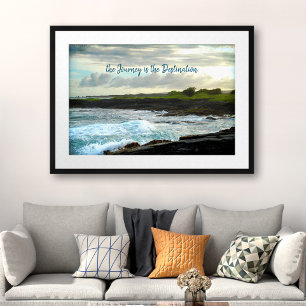 Hawaii Black Sand Beach Tour ist Ziel Poster