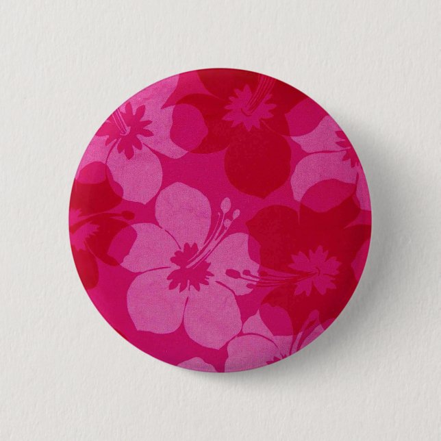 Hawaii-Blume Button (Vorderseite)