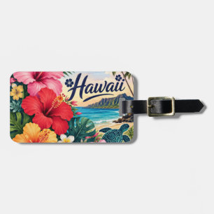 Hawaii Blumen Gepäckanhänger