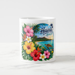 Hawaii Blumen Jumbo-Tasse