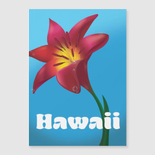 Hawaii-Blumen-Reise-Druck Magnetkarte