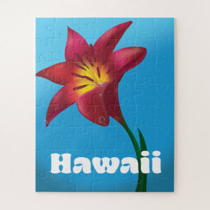 Hawaii Blumen Reise Druck Puzzle
