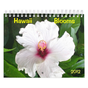 Hawaii Blüten mit Blume Kalender