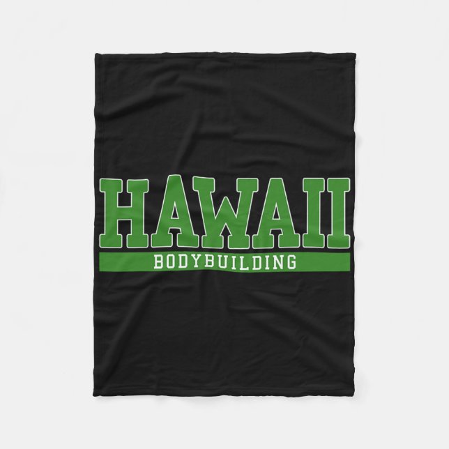 Hawaii-Bodybuilding Fleecedecke (Vorderseite)