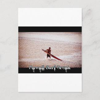 Hawaii-Brandungs-Bruch surft oben Postkarte