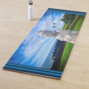 Hawaii Buddha Foto Inspirational Zitat tropisch Yogamatte