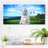 Hawaii Buddha Küstenfoto Inspirierendes Zitat
