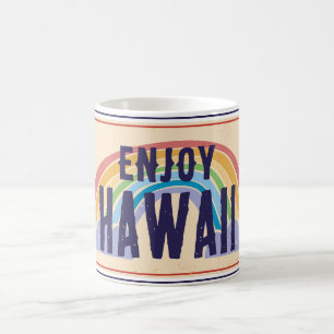 HAWAII CAR PLATE ENJOY HAWAII KAFFEETASSE