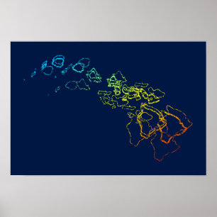 Hawaii Chill Blur Poster