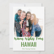 HAWAII CHRISTMAS CARDS STRANDSTRAND FOTO CHRISTMAS